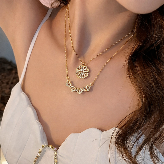 Collar Trébol de Corazones